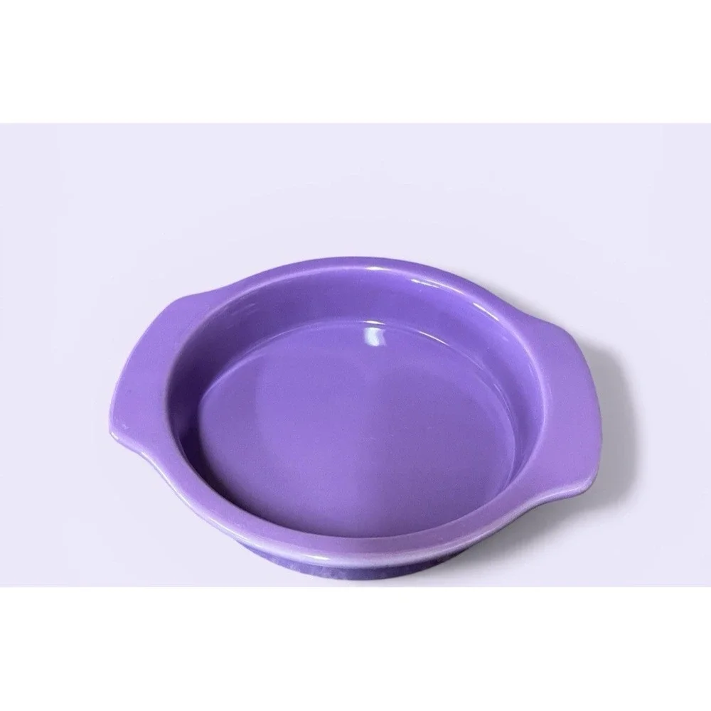 Chantal Purple Lavender Round Baking Casserole Dish Bowl 1 Quart‎ Kitchen Spring